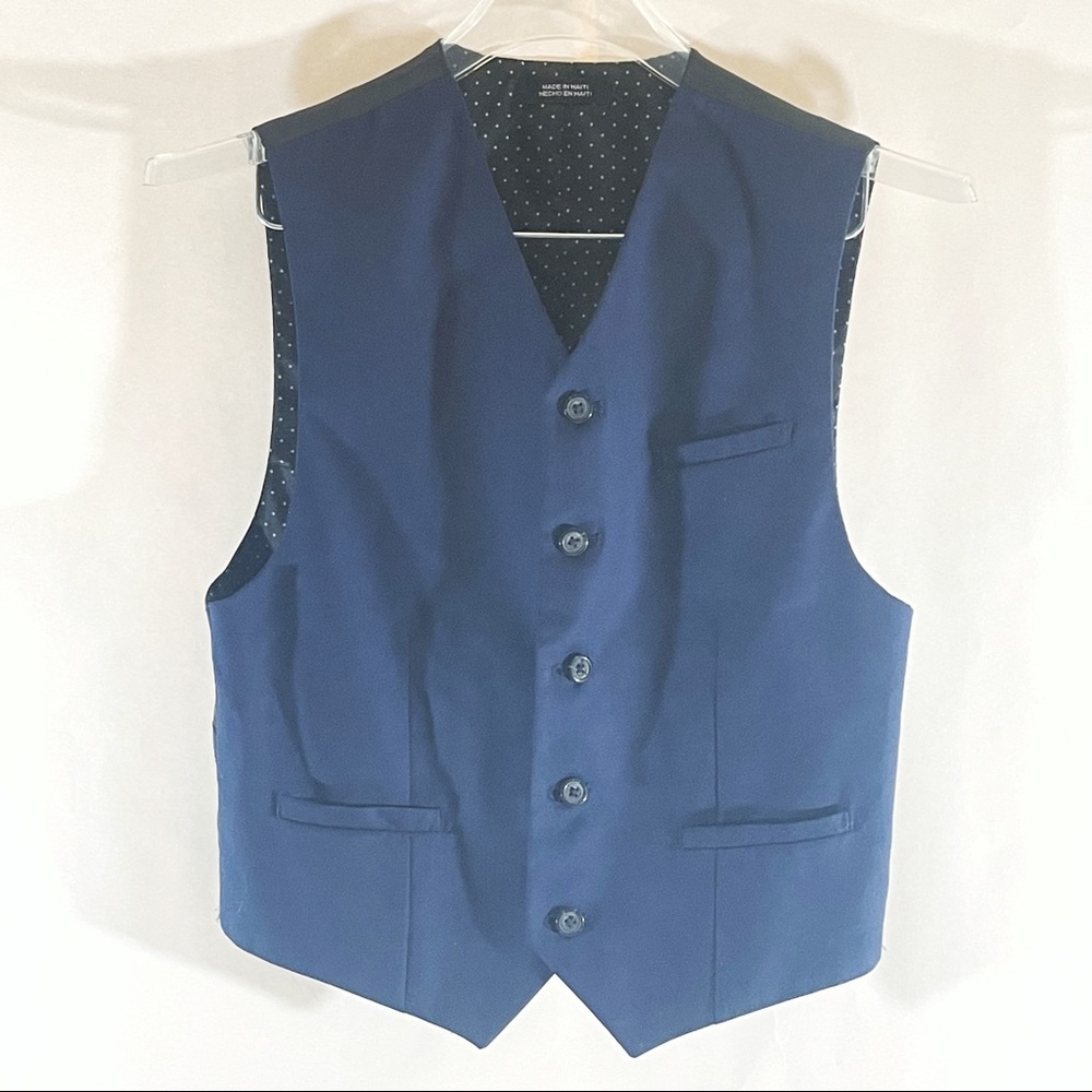 Van Heusen Boy’s Navy Blue 5 Button Vest